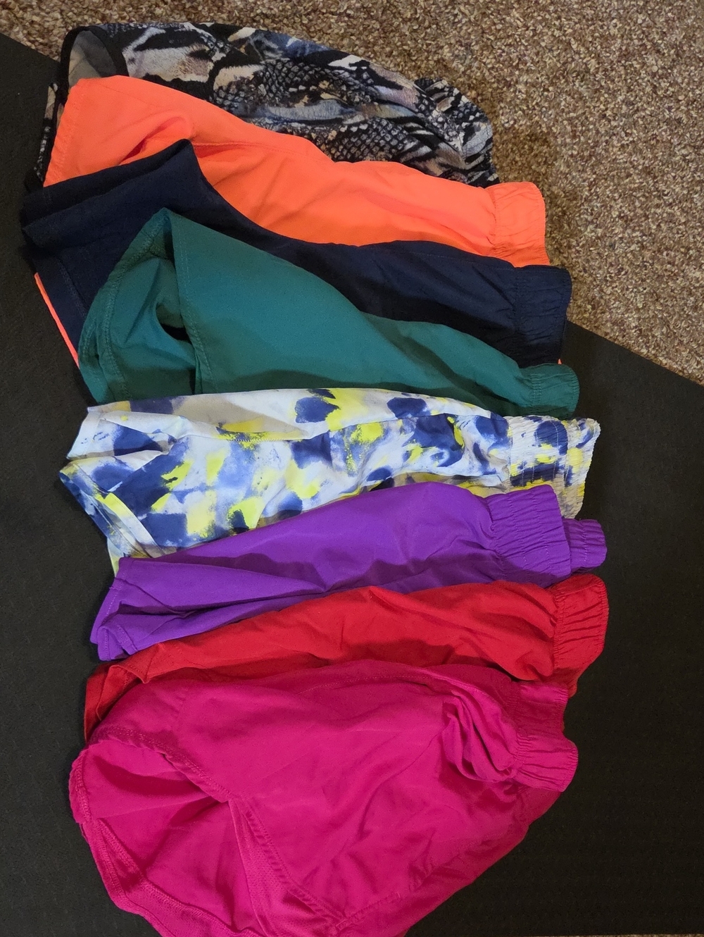Assorted Bright Colors Athletic Shorts - Pack